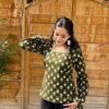 Women's Henna Printed Cotton Short Kurti