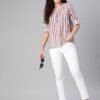 Women's Lining Printed Short Kurti