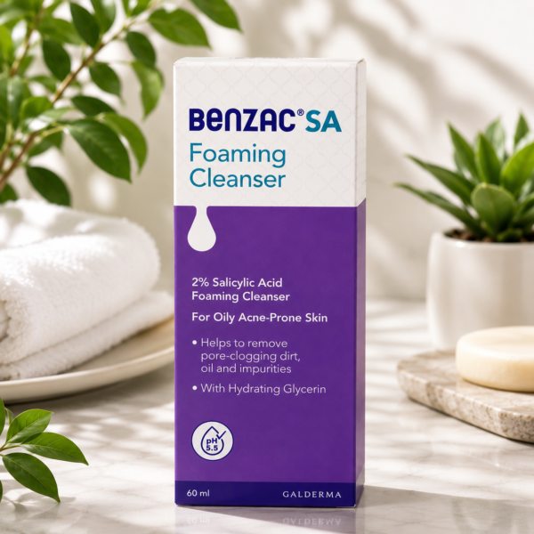 benzac1 Benzac SA 2% Salicylic Acid Foaming Cleanser – 60ml
