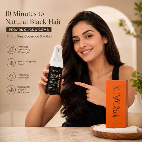 PROADS Click & Comb 10 Magic Hair Colour - 400ml