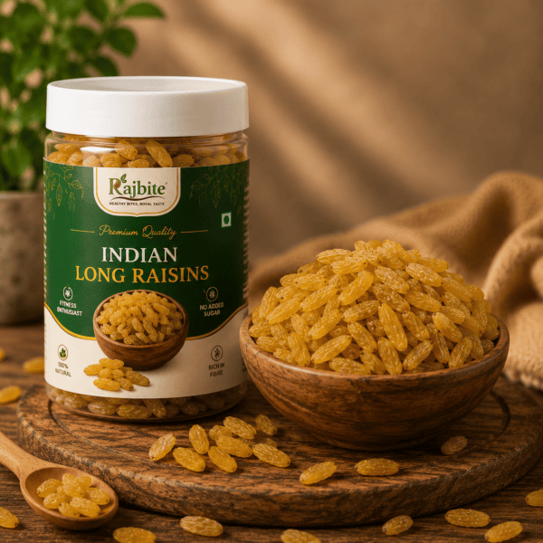 Rajbite Indian Long Raisins Premium Quality Kishmish 100% Natural No Added Sugar