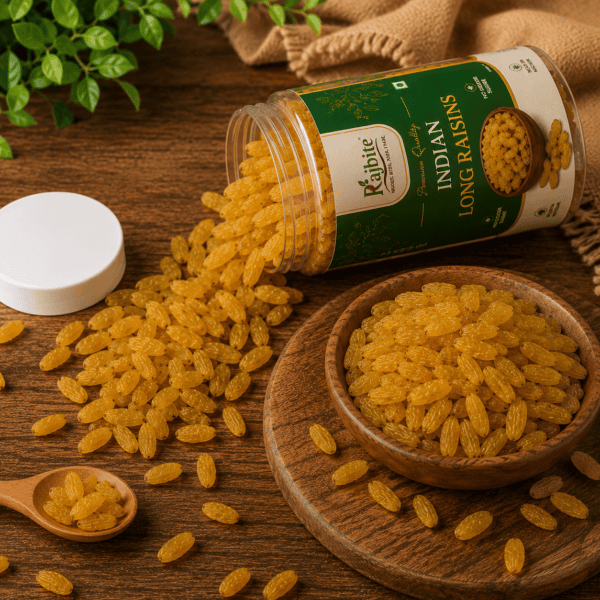 Rajbite Indian Long Raisins Premium Quality Kishmish 100% Natural No Added Sugar